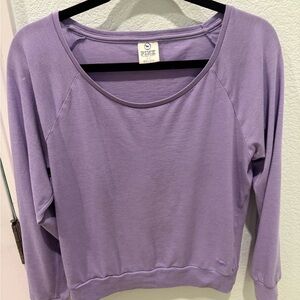 Victoria's Secret PINK purple top off shoulder